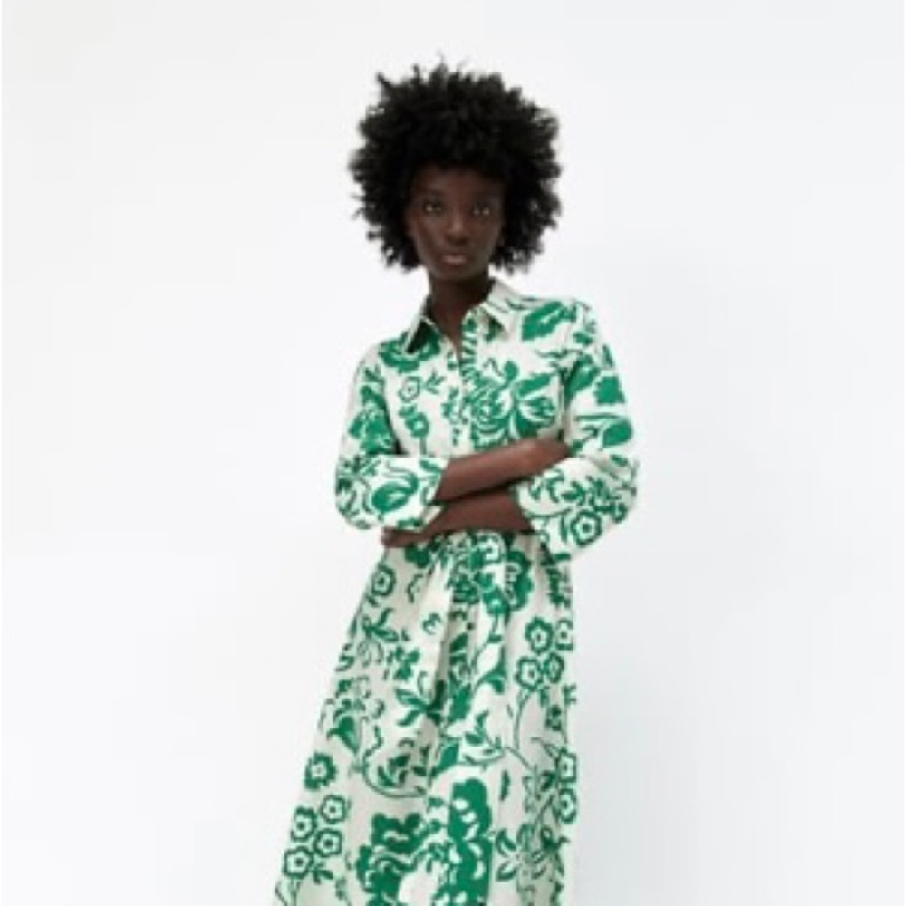 Belted Floral Dress